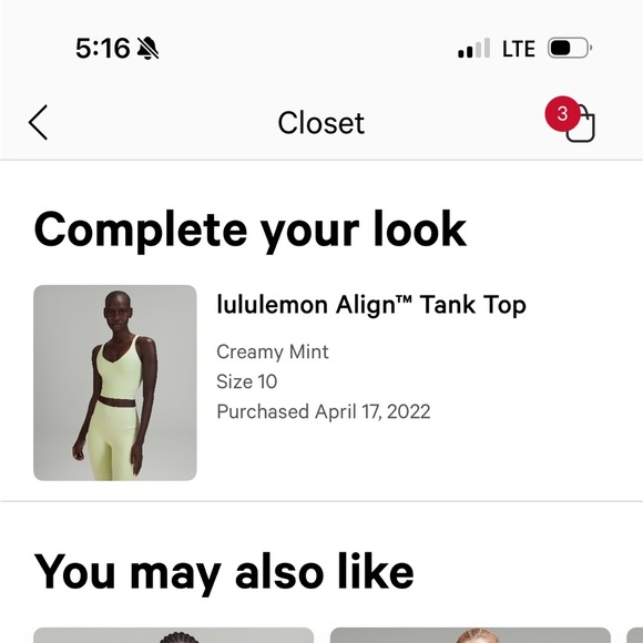 Lululemon light green align tank and leggings - Picture 7 of 7